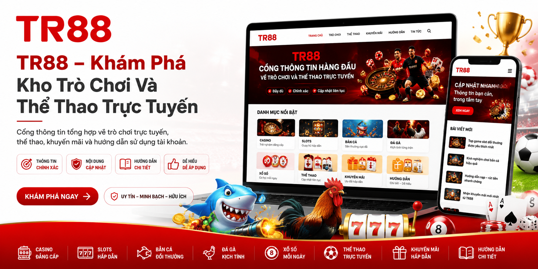 TR88 Khám phá kho trò chơi và thể thao trực tuyến 
